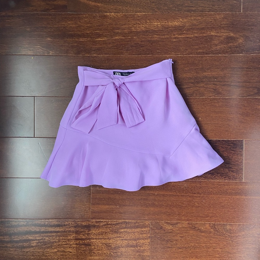 Zara light purple skort